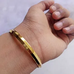 pinkry jewel Brass Gold-plated Kada image 4