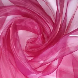 ramiv vastra Unstitched Organza Multi-purpose Fabric Solid image 1