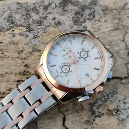 americanviber Trending men collection double tone date function working foldover lock Analog Watch - For Men TST2 image 2