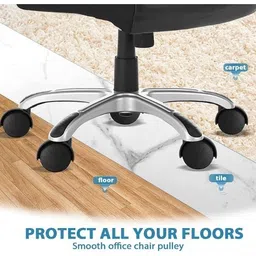 shreyansh Office Chair Nylon Black Caster (Wheels)– Universal Fit, Smooth Roll, Heavy-Duty Swivel Furniture Caster image 5