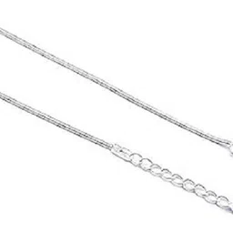 Dhruvs Collection 925 Silver Threaded Size Adjustable Snake Pattern Anklet For Girls & Women White Gold Anklet-picture-15