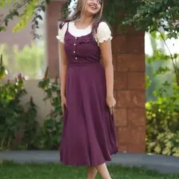 rajoriya Women Purple Dungaree image 3