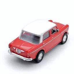 play haven Queens 70 Toy Model Fiat Openable Doors Pull Back Action,Redr image 4