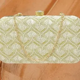 baberwal enterprises Casual, Formal, Party, Sports Gold Clutch image 3