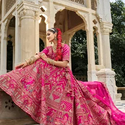 shree nath sadi centre Embroidered Semi Stitched Lehenga Choli image 4