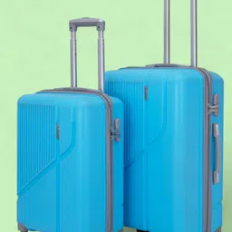 stunnerz Hard Body Set of 2 Luggage 8 Wheels - Secure with Anti-theft Zippers, Unbreakable.PP Body, trolley Bags 65cm 55cm - Teal-picture-16
