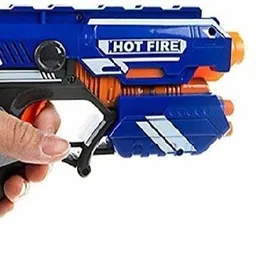 blaze storm Manual Soft Bullet Gun (Multi Color) Toy with 10 Foam Bullets for Kids Guns & Darts image 4