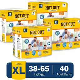 not out Adult Diaper Pants, Extra Large,Waist 96-165cm,Unisex,pack of 4 (40 count) Adult Diapers - XL-picture-42