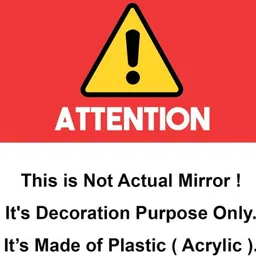 wolkwogg Oval Adhesive Wall Mirror Stickers, 20 x 30 cm, Plastic, Unbreakable Bathroom Mirror image 3
