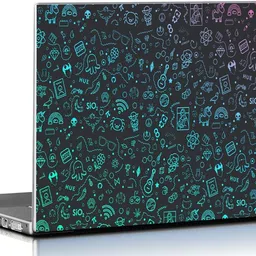 PIXELARTZ Laptop Skin Abstract Dark Artwork HD Quality 15.6 Inches Multi Color (9062 ) Vinyl Laptop Decal 15.6-picture-21