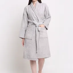 creeva Silver Medium Bath Robe-picture-17