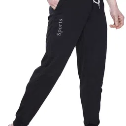 hvbk Men Solid Black Track Pants-picture-16