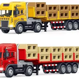 venimall Friction Powered Logistic Transport Truck Toy for Kids image 5