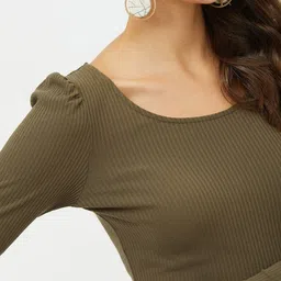 harpa Casual Regular Sleeves Solid Women Green Top image 5