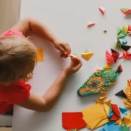 tabyaan 50pcs A4 Size Color Sheets Art and Craft Paper Double Sided Colored Silhouette Paper Sheet image 3