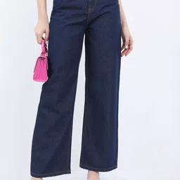Women Slim Mid Rise Blue Jeans-image-19