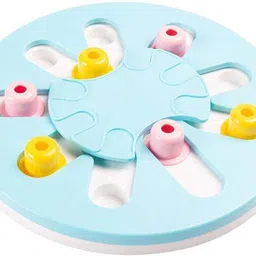 Dog & Cat Puzzle Toy for Dispensing Treats, Pet Toys Game for Training IQ and Slow Feed, Non-Slip Feeder Bowl Designed for Medium-Large Dogs. Plastic Treat Dispensing Toy For Dog-image-18