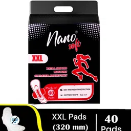 nano Soft & Rash Free XXL With 6 Seconds Absorption for Heavy Flow Sanitary Pad Sanitary Pad-picture-15