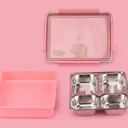 papita Eco-Friendly Stainless Steel Lunch Box Grey 2 Containers Lunch Box 3 Containers Lunch Box image 3