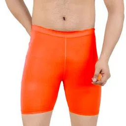 ninq Solid Men Orange, Grey Tights image 5