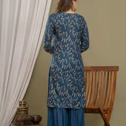 jayleen Women Viscose Rayon Kurta Sharara Set image 2