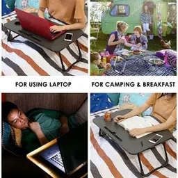 mayko & bayko Foldable Bed Study Table Multifunction Lapdesk for Children Table Wood Portable Laptop Table image 5