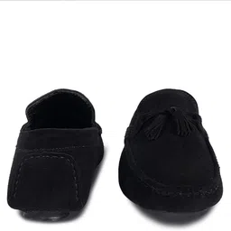 louis stitch Black Suede Leather Casual Loafers for Men (ITSUTA) Size 7 Loafers For Men image 3