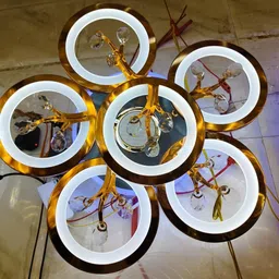 kinis Circular Ring Design with Crystals | Ceiling Light for Living Room Ceiling Light Ceiling Lamp image 2