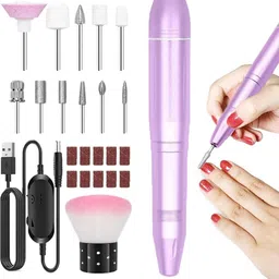 Nail Drill Machine Professional, 20000rpm Adjustable Electric Nail Filer Machine-image-65