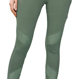 adrenex by flipkart Self Design Women Green Tights-picture-12