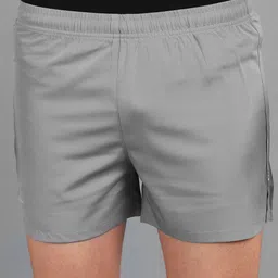 lemona Solid Men Silver Regular Shorts image 5