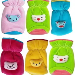 budum budum BABY TEDDY VELVET SIX BOTTLE COVERS TUTTIE ON NECK-picture-25
