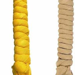 houseofcommon Cotton Blend Solid Beige, Yellow Men Dupatta-picture-32