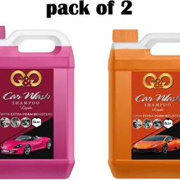 qnqlifestyle Car wash Shampoo with Extra Foaming for Car Care & Cleaning rose + org(10 LTR) Car Washing Liquid-picture-25