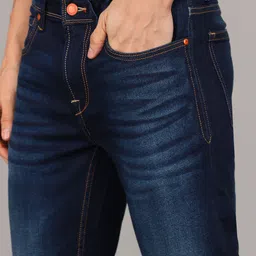 killer Men Slim Mid Rise Dark Blue Jeans image 5