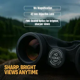 Vanrakshak CHAKOR 10x42 Professional for Adults High Power Long Range Waterproof & Fogproof Binoculars image 3