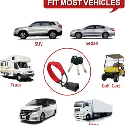 shiv alaska 1 Steering Wheel Lock, 3 Keys Combo image 3