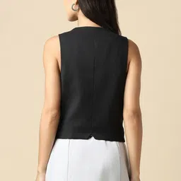 allen solly Solid Women Waistcoat image 3