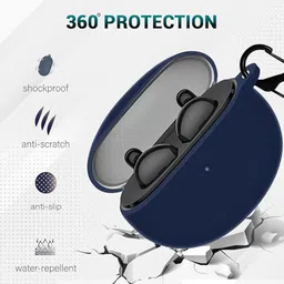 KANSOL Silicone Velcro Earbuds Case For Oppo Enco Air 2 image 3