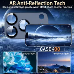 CASEKOO Camera Lens Protector for iPhone 17 Pro, iPhone 17 Pro Max image 5