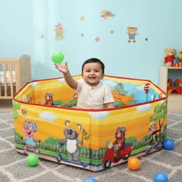 kv creation Ball Pool with 50 Colour-Full Balls Kids Play Tent House for 6M+ Girls and Boys image 2