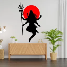 annurcreation 24 inch Mahadev Shiv jii God Wall Sticker and Murals Removable Sticker image 2