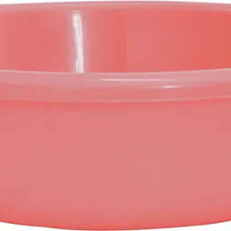 kuber industries Plastic Unbreakable Plastic Multiuses Basket ,6 Ltr-Pack of 2 (Light Pink & Grey) Storage Basket image 2