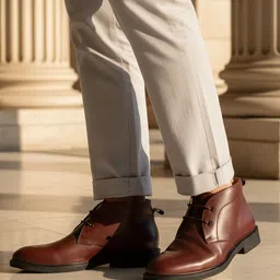 carlton london Formal Lace-Up Ankle Boot for Men Lace Up For Men image 1