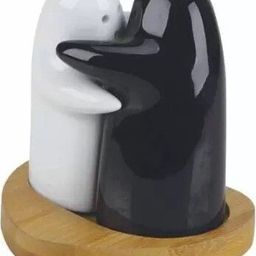 dulariya Salt & Pepper Set Decorative Showpiece - 6.5 cm (Ceramic, Wood, Black, White) Sugar Shaker 125 gm-picture-28