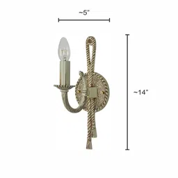 fos lighting Pascal Aluminium Candle Wall Light (White) image 4