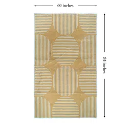 sapana carpet-mats multicolor Abstract 5 ft x 7 ft Machine Made Carpet image 3