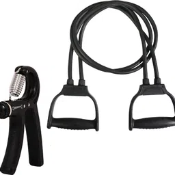manogyam Combo of Adjustable Hand Gripper & Double Toning tube for Body Hand Workout Fitness Accessory Kit Kit-picture-14