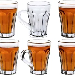 rokery (Pack of 6) New designer Tea galss_New Glass Set Water/Juice Glass image 1