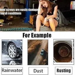 vasadigital 20 pcs Wheel Nut Cap, 17mm Wheel Bolt Nut Caps Covers with Removal Tool Wheel Cover For Volkswagen, Renault, Honda, Mahindra, Maruti 3 Series image 4